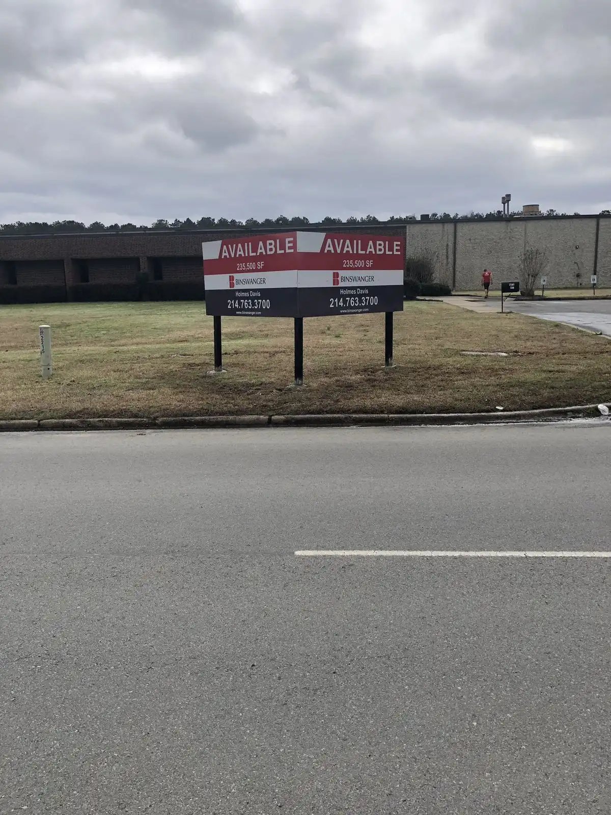 Site signage installed for a real estate company
