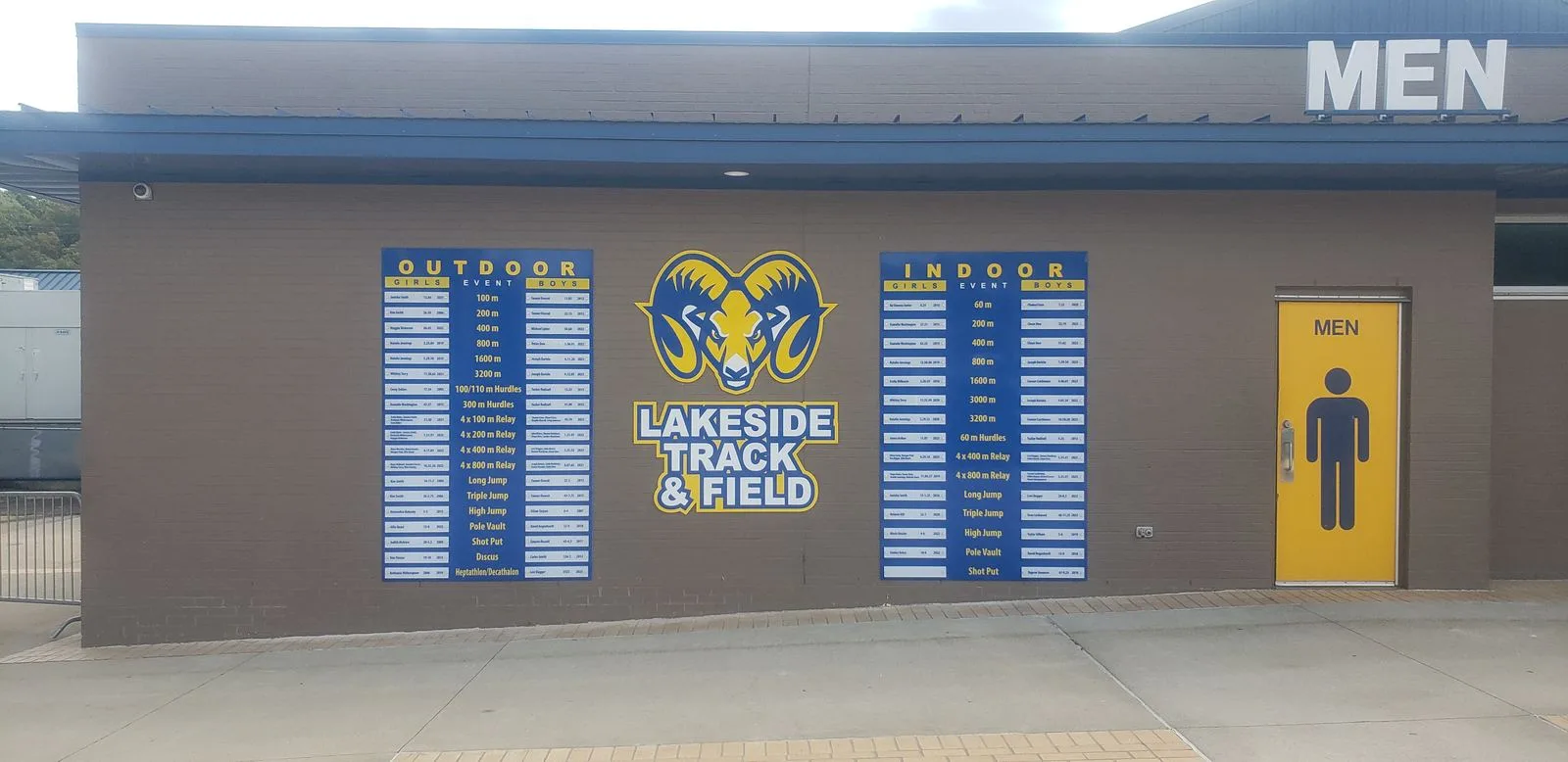 Lakeside dimensional letters installed by Seiz Sign Company