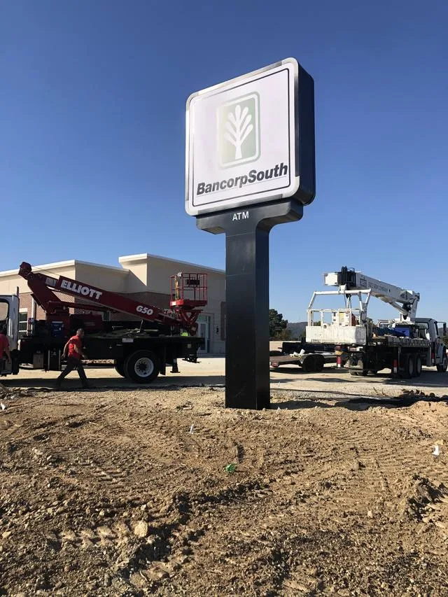 Bancorp South - Pole & Pylon Signs by Seiz Sign Company