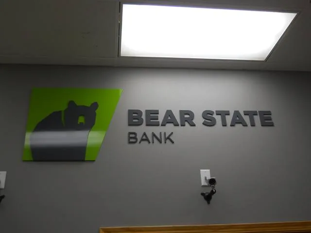 Bear State Bank - Dimensional Letters by Seiz Sign Company