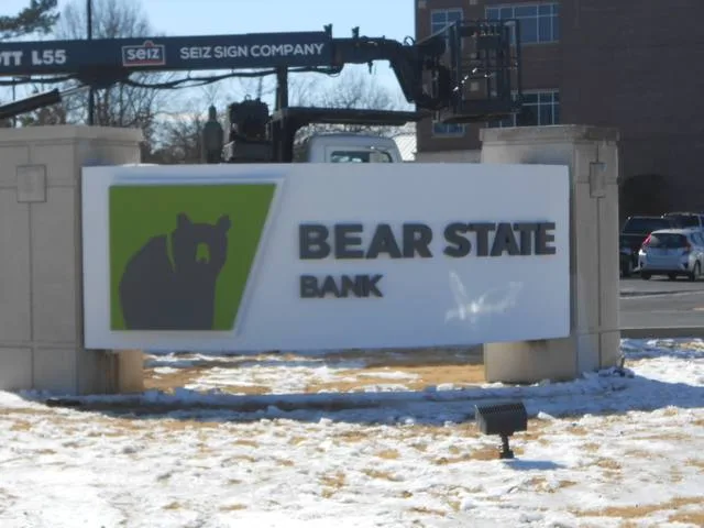 Bear State Bank - Monument Signs by Seiz Sign Company