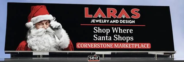 Lara's Jewelry billboard by Seiz Sign Company