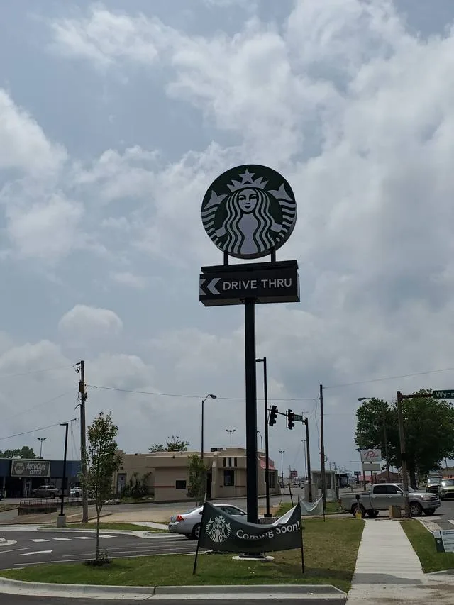 Starbucks - Pole & Pylon Signs by Seiz Sign Company