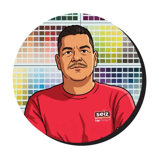 Jorge Barboza, Graphic Production Manager at Seiz Sign Company